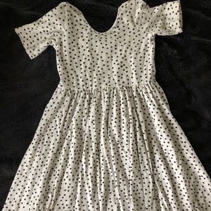 Alice Ames white black polka dot size 7
